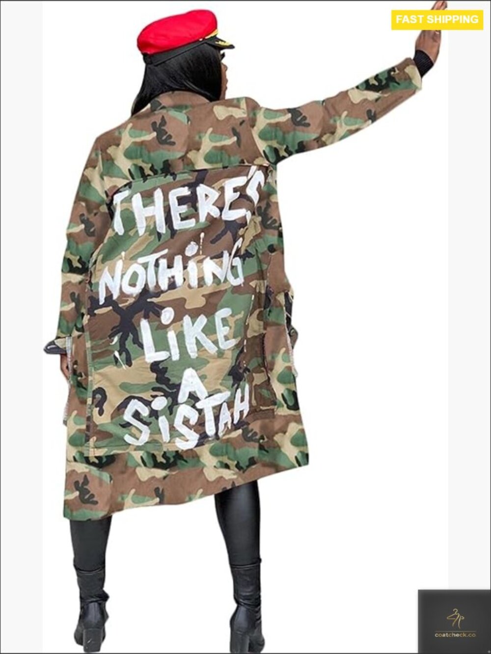Army Fatigue Cargo Jacket Long Trench Coat Plus Size Casual Layer